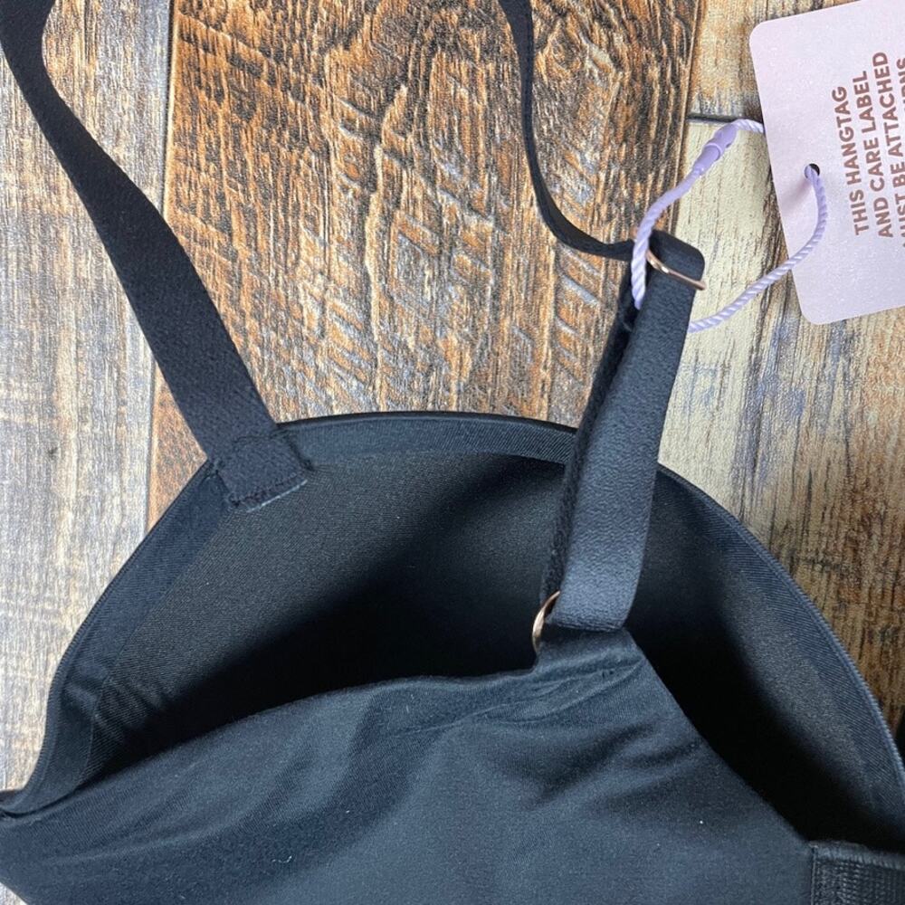 Savage X Fenty by Rihanna Women 32DD Caviar Black Soft N Savage Padded Demi Bra - Picture 7 of 16
